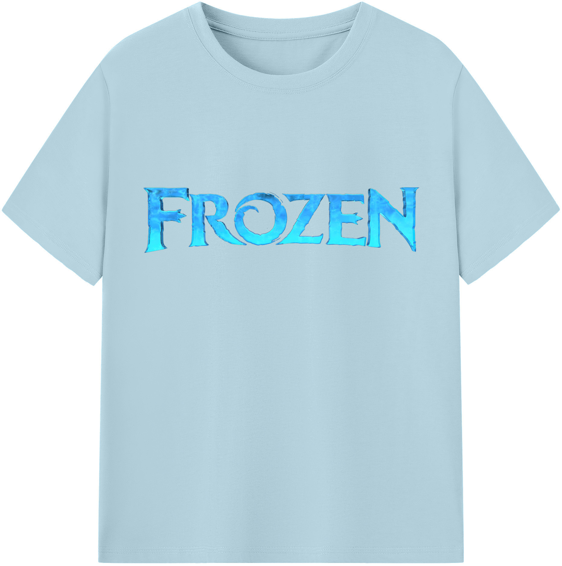 （画像用） アナと雪の女王 アンナ エルサ Frozen Anna Elsa 綿100％半袖Tシャツ（フロントプリント）